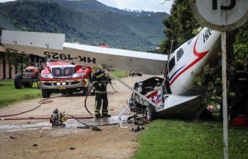 El siniestro aéreo dejó como saldo cinco heridos, de los cuales ya uno falleció y los otros cuatro siguen bajo observación médica. Foto: Redes sociales