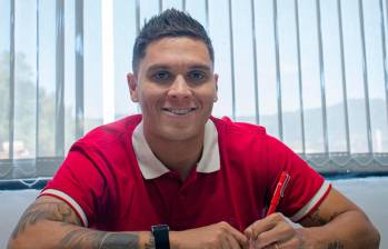 El futbolista antioqueño Juan Fernando Quintero, de 33 años, regresa al Medellín después de nueve años. Foto: Cortesía DIM