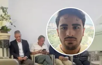 El gobernador Andrés Julián Rendón acompaña a la familia de Mateo en Yarumal. Foto: cortesía