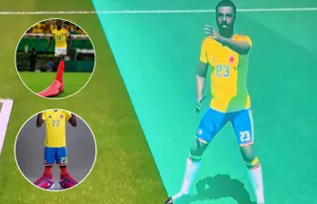 En el 90+1 el VAR anuló el gol de Dávinson Sánchez quien estaba adelantado por la punta del zapato. Fotos: Captura video @DSports y tomadas de @ElUltraDerechi1 y @fitfxhs