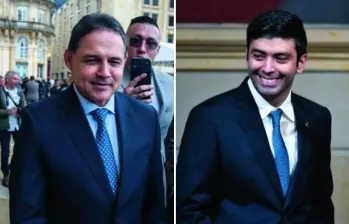 A la izquierda, Henríquez, del Centro Democrático. A la derecha, Barguil, quien ganó en la Cámara por unanimidad. FOTOS: COLPRENSA.