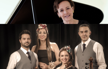 El cuartero Q-Arte y la pianista Blanca Uribe darán un concierto este miércoles 23 de agosto en el Teatro Metropolitano. FOTO: Cortesía