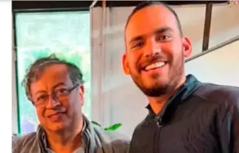 El presidente Gustavo Petro y Jaime Ramírez Cobo, exasesor en el Dapre. Foto: redes sociales.