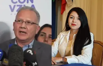 Perkins Rocha, asesor legal de Machado y María Oropeza miembro del movimiento opositor, entre los liberados. Foto: tomadas de redes sociales.