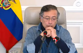 Gustavo Petro en uno de sus últimos consejos de ministros. Foto: Captura de video