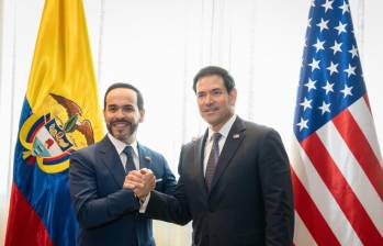Secretaria de Estado de EE. UU. Marco Rubio en su visita a Colombia. Foto: Colprensa