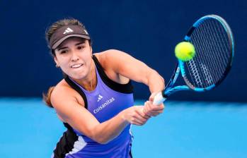 La colombiana Camila Osorio se despidió del WTA 250 de Rabat en Marruecos y ahora se concentrará en lo que será su participación en Roland Garros. FOTO GETTY 
