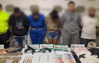 La Policía dio un duro golpe contra el crimen en el Barrio Antioquia de la ciudad de Medellín. FOTO: Policía Nacional 