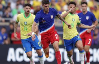 Christian Pulisic fue la gran figura del equipo estadounidense tras marcar el empate ante Brasil. FOTO: CUENTA DE X @USMNT