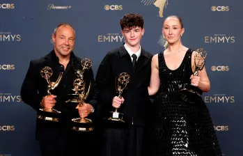 La serie de Netflix Adolescencia fue la gran ganadora de la noche con seis premios. Foto Getty. 