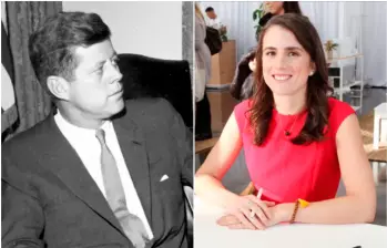 El expresidente de Estados Unidos, John F. Kennedy, y su nieta Tatiana Schlossberg. FOTOS: Archivo EL COLOMBIANO y Getty 