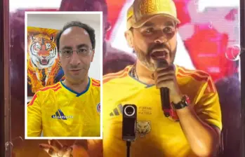 Una jueza de Bogotá decidió emitir una medida cautelar y ordenar al candidato Abelardo de la Espriella y a su partido, Defensores de la Patria, abstenerse de utilizar de manera inmediata la camiseta oficial de la Selección Colombia de Fútbol. FOTO: Captura de video de redes sociales @jmrestrepoa