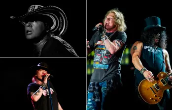 Momentos de los Guns N’ Roses en Colombia. FOTOS Colprensa y Getty