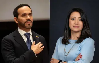 Abelardo de la Espriella y Claudia Benavides, ministra de Ciencias designada. Foto: Colprensa/Redes sociales