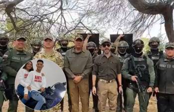 El Comando Los Lobos fue reconocido por el presidente Abelardo de la Espriella tras el golpe a alias Bendito Menor. Foto: Captura de video y redes sociales