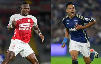 El delantero vallecaucano Hugo Rodallega, de 39 años, es el máximo goleador de la Liga 2025-1. El samario Radamel Falcao García, de la misma edad, ha figurado con Millonarios en los cuadrangulares. 