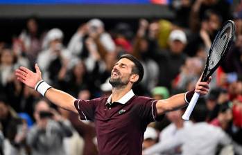 Novak Djokovic jugará su séptima final en el China Open. FOTO: X DjokerNole