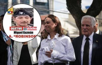 María Claudia Tarazona y Miguel Uribe Londoño reaccionaron a través de sus redes sobre la noticia de la caída de alias Robinson, cabecilla de la Segunda Marquetalia. Fotos: Colprensa y @ABDELAESPRIELLA