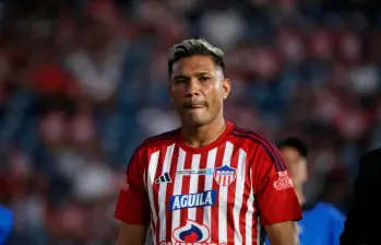 Teófilo Gutiérrez marcó el tanto del empate entre Junior y Santa Fe, por el duelo de ida de la final de la Súperliga. FOTO COLPRENSA