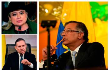 La representante Lina María Garrido, en nombre de la oposición, hizo réplica a las cerca de dos horas y media de discurso del primer mandatario. FOTO: PRESIDENCIA/COLPRENSA