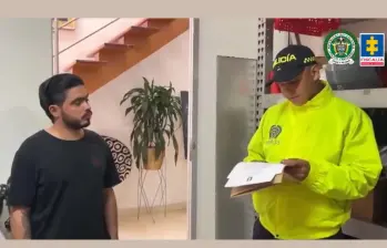 Libardo Humberto Zapata Zuluaga, alias Libardo, fue capturado en Guatapé, Antioquia. FOTO: Policía Nacional y Fiscalía General de la Nación 