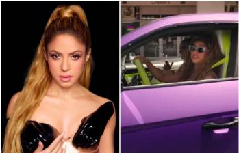 Shakira en su Lamborghini Urus S. FOTOS Tomadas de redes sociales @Shakira