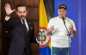 El presidente Abelardo de la Espriella y el alcalde de Sincelejo, Yahir Acuña, protagonizaron un tenso cruce durante un acto oficial en Sucre. FOTO: Colprensa