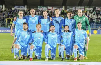 La Selección de San Marino ocupa el último lugar del escalafón Fifa (210) y con solo tres victorias en 219 partidos oficiales FOTO: Tomada de redes sociales @SanMarinoTeam
