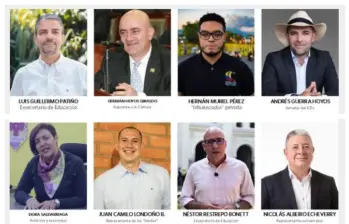 Algunas de las cabezas de lista y candidatos a la Cámara de Representantes por Antioquia. FOTO: EL COLOMBIANO
