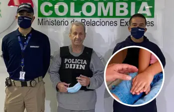 Hernán Giraldo Serna, alias El Viejo, fue condenado por la justicia colombiana tras comprobarse que abusó sexualmente de tres niñas de 11 y 12 años entre 2004 y 2006. FOTO: Colprensa y Migración Colombia
