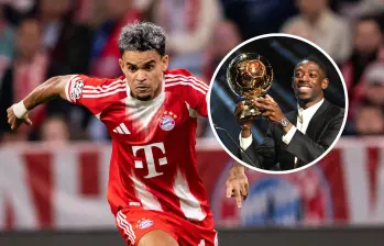 Actualmente, Luis Díaz es el jugador estandarte de Colombia en el mundo, luego de sus actuaciones destacadas con Selección Colombia y Bayern Múnich. FOTO: Redes sociales @FCBayern y @ballondor