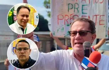 El gobernador de Norte de Santander, William Villamizar (arriba en la foto), y el alcalde de Cúcuta, Jorge Enrique Acevedo (abajo en la foto), negaron tener cualquier relación con el asesinato del periodista Jaime Vásquez. FOTOS: Colprensa y tomada de Facebook 