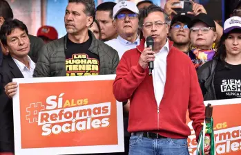Gustavo Petro, presidente de Colombia. FOTO: Colprensa.