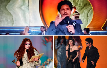 Algunos momentos que dieron de qué hablar tras la gala de los Grammy. FOTOS: Cortesía y AFP