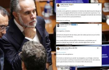 Benedetti denunció que Sura le canceló su plan de medicina prepagada a él y a su familia. Foto: Colprensa/Redes Sociales. 