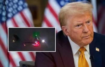 Donald Trump exigió respuestas por los drones que vuelan en los cielos de Estados Unidos. FOTO: GETTY Y CAPTURA VIDEO REDES SOCIALES