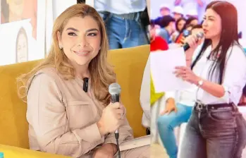 Maria Irma Noreña y Yirley Vargas, esposas de los alcaldes de Pereira y Cúcuta, llegarán a ocupar una curul en el Senado de la República. Fotos: redes sociales 