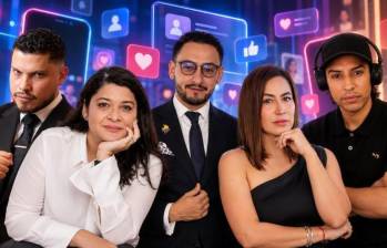 De izquierda a derecha: los activistas Santiago Giraldo, Vanesa Corena, Miguel Zárate, Liliana Castaño y Mauricio Matri. FOTO Redes sociales, montaje El Colombiano