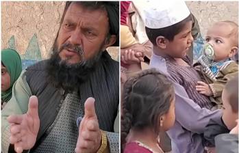 Muhammad Sadeq sabe con precisión cuántas esposas tiene y cuántos de sus hijos han muerto por falta de médicos, pero la memoria le falla al intentar pasar lista en su propio hogar. FOTO: Captura de video de redes sociales de BBC
