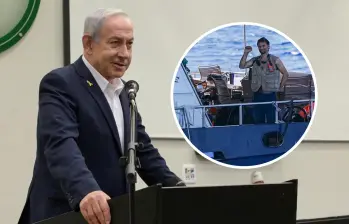 El primer ministro israelí, Benjamin Netanyahu, felicitó a los soldados y comandantes de la Armada que llevaron a cabo la misión en Yom Kippur. FOTO: Tomada de redes sociales @netanyahu y Getty