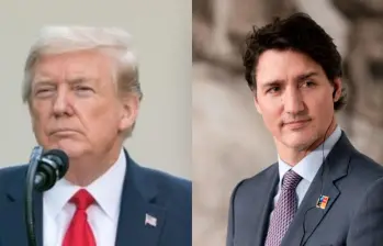 Canadá ya anunció las primeras respuestas ante los aranceles estadounidenses y Trump amenazó con más medidas. FOTOS: Colprensa y Europa Press