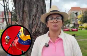 La senadora del partido Comunes, Sandra Ramírez, ha sido cuestionado por su video de forma premeditada felicitando a Nicolás Maduro por su victoria. Fotos: Captura de video y Partido Comunes