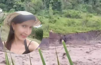 Valentina Chaux Chilito filmaba el río con su celular cuando cayó. Foto: Captura de pantalla de video.