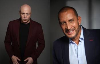 Jorge Rausch y Fernando “El Flaco” Solórzano son los presentadores del pódcast Los Andropáusicos. FOTO: Cortesía.