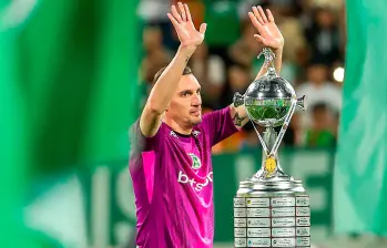 El arquero argentino Franco Armani es uno de los futbolistas “ancla” de Atlético Nacional para el segundo semestre del 2026. Foto: Camilo Suárez