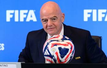 Gianni Infantino anuncio la producción del espectáculo junto a una banda inglesa que ya estuvo en el Super Bowl. FOTO: Tomada de redes sociales 