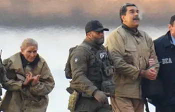 Cilia Flores y Nicolás Maduro, presos en Estados Unidos. Foto: Getty