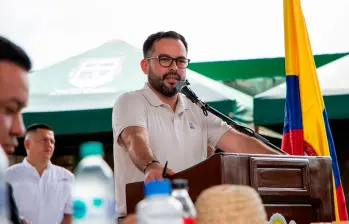 El minMinas, Edwin Palma Egea, anunció el proyecto este lunes en Vichada. FOTO: Ministerio de Minas y Energía