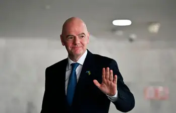 El presidente de la Fifa, Gianni Infantino vivió dos semanas en las que tocó el cielo y cayó al infierno. FOTO GETTY 