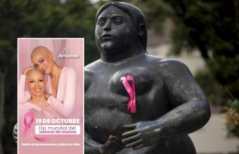 Imagen de referencia de una campaña de autocuidado sobre el cáncer de mama en Medellín. Foto: Andrés Camilo Suárez y Cortesía Fundación Alma Rosa.